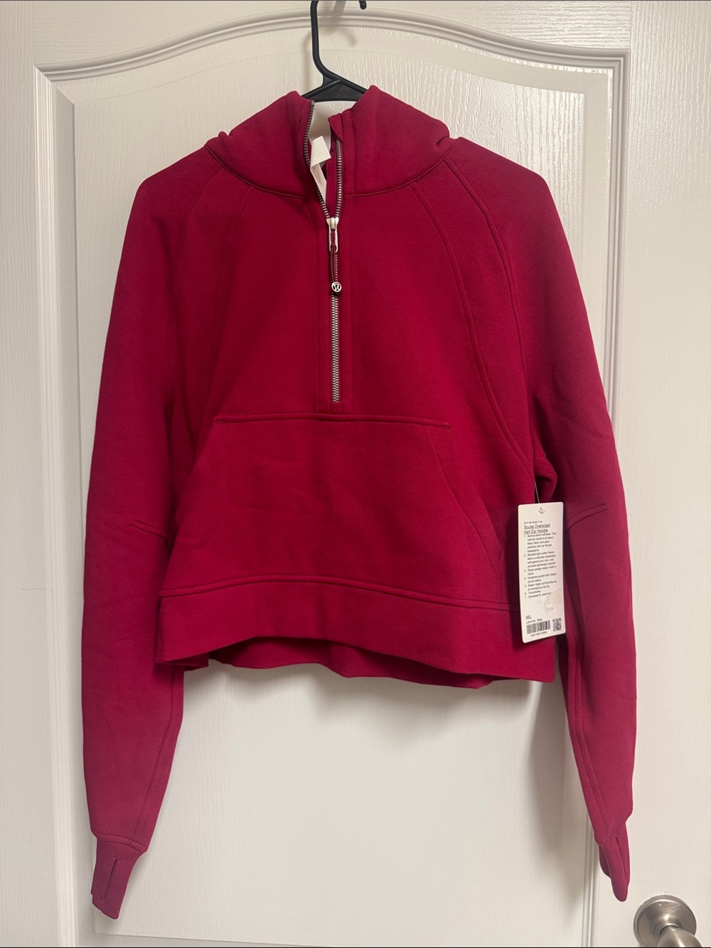 Lululemon NWT *SOLD OUT* Scuba Oversized Half-Zip Hoodie *Berry Rumble*